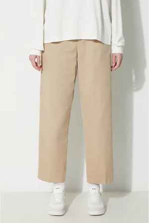 Carhartt Spodnie Cara Pant damskie kolor szerokie high waist I029802.G1GD
