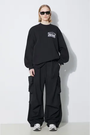 Y-3 Spodnie z domieszką wełny Refined Woven Cargo kolor szerokie high waist IN4373