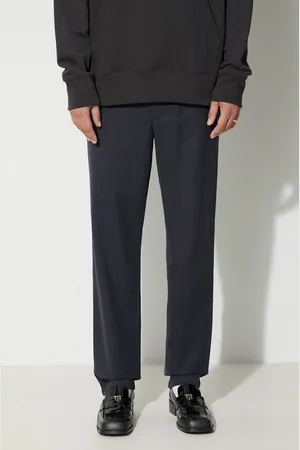 Norse projects Spodnie z domieszką wełny Ezra Relaxed Cotton Wool Twill Trouser kolor w fasonie chinos N25-0391-7004