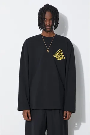 AMBUSH Longsleeve bawełniany Amb Scholarship kolor z nadrukiem BMAB002S24JER