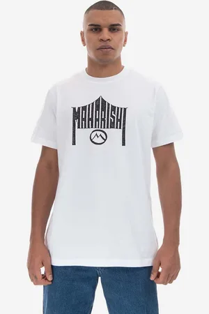 Maharishi T-shirt bawełniany kolor z nadrukiem 9928.WHITE-WHITE