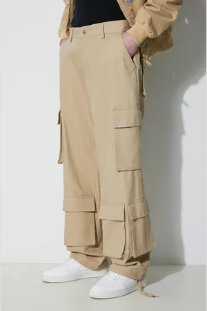 Represent Spodnie bawełniane Baggy Cargo Pant kolor w fasonie cargo MLM521.494