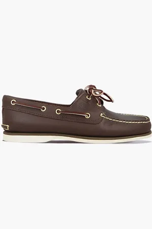 Timberland Mokasyny skórzane Classic Boat męskie kolor 74035-BROWN