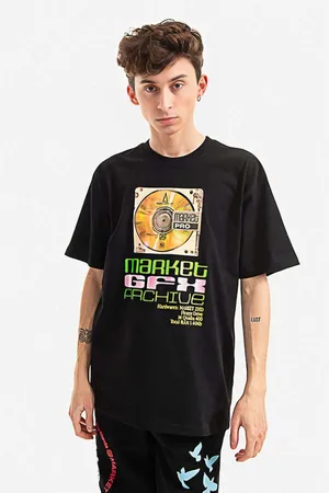 MARKET T-shirt bawełniany kolor wzorzysty 399000993-001