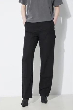Carhartt Spodnie Pierce Double Knee Pant damskie kolor szerokie high waist I033139.8902