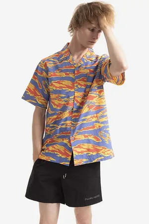 Maharishi Koszula bawełniana Tigerskins x Warhol męska relaxed 8172.UNION-UNION
