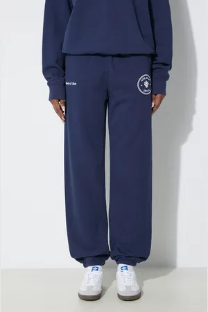Sporty & Rich Spodnie dresowe bawełniane Eden Crest Sweatpants kolor z nadrukiem SW1072NA