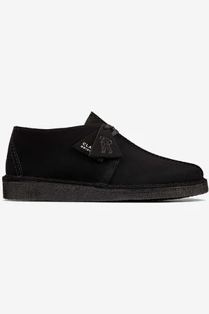 Clarks Półbuty zamszowe damskie kolor na płaskim obcasie