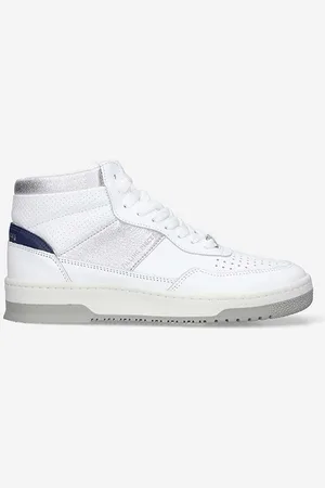 Filling pieces Sneakersy skórzane Mid Ace Spin kolor 55333491975
