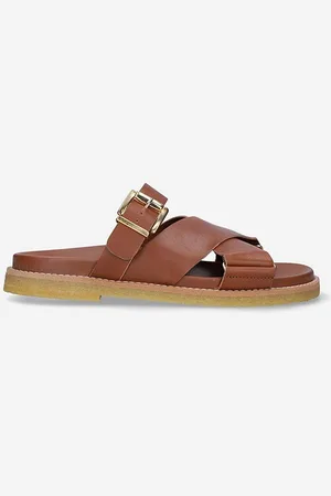 Clarks Klapki skórzane Desert Cross kolor 26164393