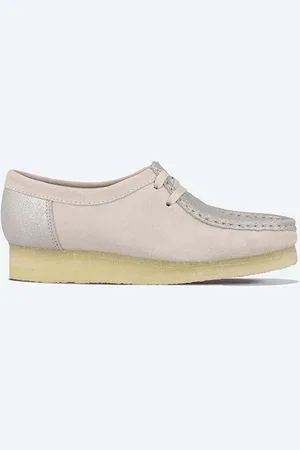 Clarks Mokasyny zamszowe Wallabee na płaskim obcasie 26156540