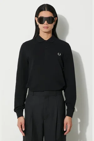 Fred Perry Longsleeve bawełniany kolor z aplikacją M6006.906