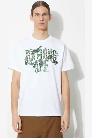 A Bathing Ape T-shirt bawełniany Abc Camo Rebuild Nyc Logo Tee męski kolor z nadrukiem 1K30110042