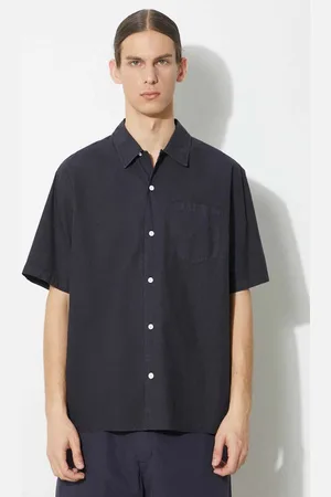 Norse projects Koszula Carsten Cotton Tencel męska kolor regular z kołnierzykiem klasycznym N40.0579.7004
