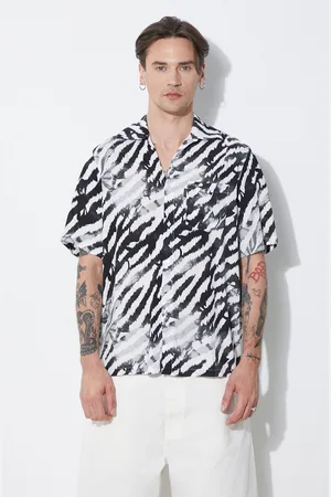 ARIES Koszula Hibiscus Hawaiian Shirt męska kolor regular z kołnierzykiem klasycznym SUAR40108X
