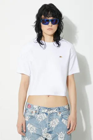Fiorucci T-shirt Angel Patch Padded Cropped T-Shirt damski kolor M01FPTSH095CJ03WH01