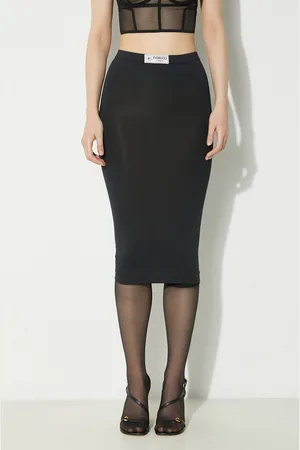 Fiorucci Spódnica Black Midi Skirt kolor midi ołówkowa W01FPBSK031LY01BK01