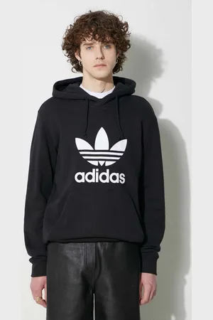 adidas Bluza bawełniana Classics Trefoil Hoodie męska kolor z kapturem z nadrukiem IM4489