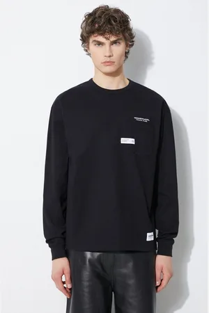 NEIGHBORHOOD Longsleeve bawełniany Classic-P Crewneck kolor z aplikacją 241FPNH.CSM05