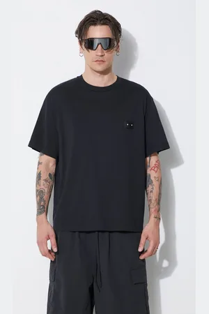 Neil Barrett T-shirt bawełniany Slim Dropped Shoulder Pierced Nipple męski kolor z aplikacją MY70144A-Y518-001N