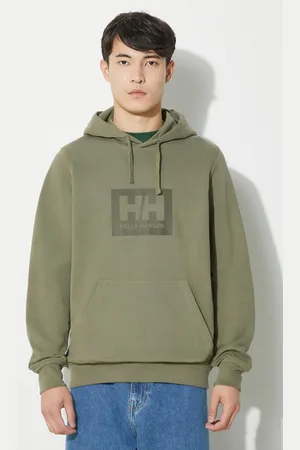Helly Hansen Bluza bawełniana kolor z kapturem z nadrukiem 53289