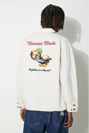 HUMAN MADE Kurtka Garment Dyed Coverall Jacket męska kolor przejściowa HM27JK013