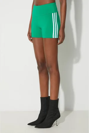 adidas Szorty damskie kolor z aplikacją high waist