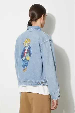 HUMAN MADE Kurtka jeansowa Denim Jacket męska kolor przejściowa HM27JK016