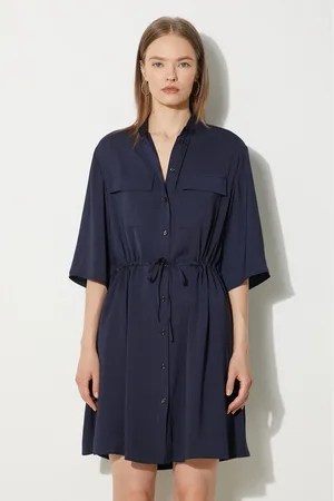 Maison Kitsuné Sukienka Double Pocket kolor mini rozkloszowana MW01607WF0022