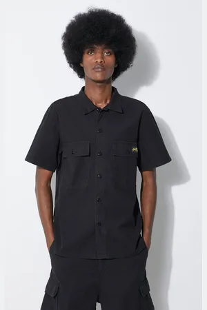 Stan Ray Koszula bawełniana Cpo Short Sleeve męska kolor slim z kołnierzykiem klasycznym SS2401963