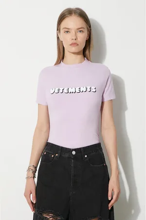 Vetements T-shirt Bubble Gum Logo Fitted damski kolor WE64TR310P