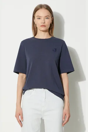 Maison Kitsuné T-shirt bawełniany Bold Fox Head Patch Comfort damski kolor MW00127KJ0119