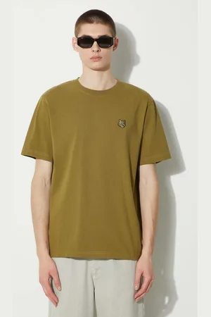Maison Kitsuné T-shirt bawełniany Bold Fox Head Patch Comfort Tee Shirt męski kolor z aplikacją MM00127KJ0118