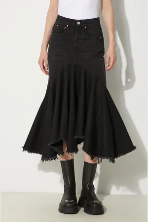 Vetements Spódnica jeansowa Denim Midi Skirt kolor mini rozkloszowana WE64SK700B