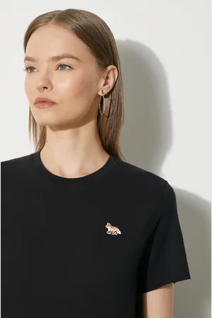 Maison Kitsuné T-shirt bawełniany Baby Fox Patch Regular Tee Shirt damski kolor MW00110KJ0008
