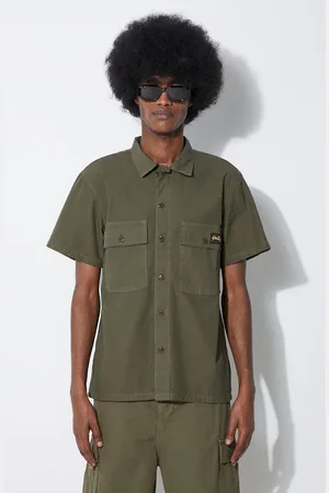 Stan Ray Koszula bawełniana Cpo Short Sleeve męska kolor slim z kołnierzykiem klasycznym SS2401922