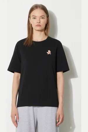 Maison Kitsuné T-shirt bawełniany Speedy Fox Patch Comfort Tee Shirt damski kolor MW00119KJ0008