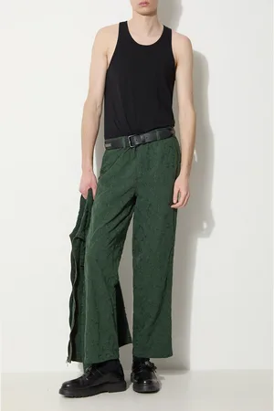 Corridor Spodnie bawełniane Floral Embroidered Trouser kolor proste TR0076
