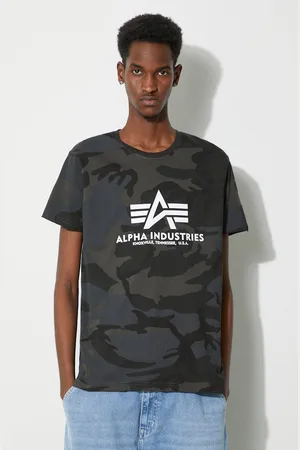 Alpha Industries T-shirt bawełniany Basic T-Shirt Camo kolor wzorzysty 100501C.125