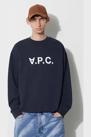 A.P.C. Bluza bawełniana męska kolor z aplikacją