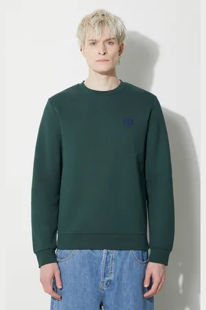 A.P.C. Bluza bawełniana Sweat Rider męska kolor gładka COGVG.H27699.KAG