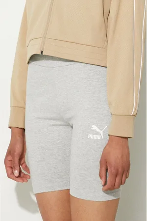PUMA Szorty damskie kolor z nadrukiem high waist 530234-01