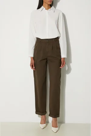 Carhartt Spodnie bawełniane I029789.63GD kolor fason cargo high waist Collins Pant