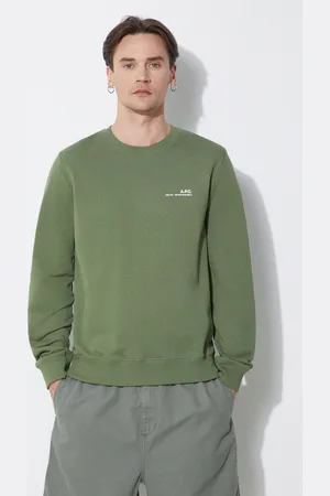A.P.C. Bluza bawełniana sweat item męska kolor gładka COFBQ-H27608