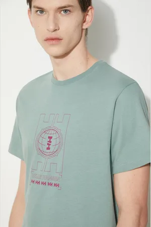 Helly Hansen T-shirt bawełniany męski kolor wzorzysty