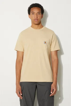 Carhartt T-shirt bawełniany Pocket męski kolor gładki I030434.29OXX