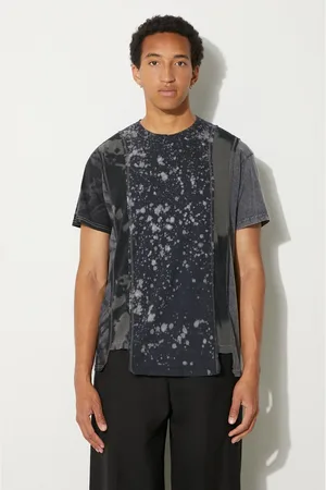 Pins & Needles T-shirt bawełniany 5 Cuts S/S Tee - B&W Mishmash męski kolor wzorzysty OT307