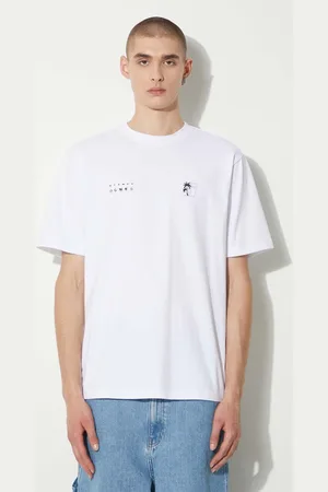 STAMPD T-shirt bawełniany Transit Relaxed Tee męski kolor z nadrukiem SLA-M3331TE-WHT
