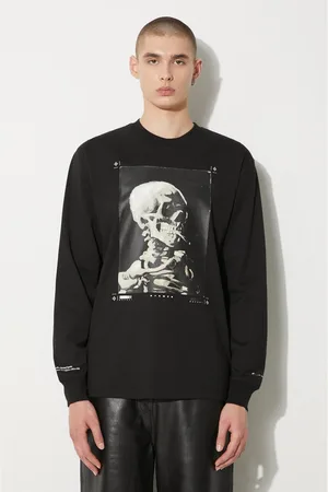 STAMPD Longsleeve Skeleton LS Relaxed Tee męski kolor z nadrukiem SLA-M3249LT-BLK