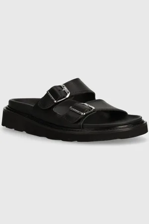 Kenzo Klapki skórzane Matto Mules damskie kolor FE52MU040L62.99